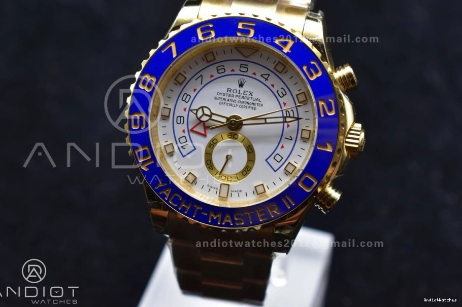 Dial II 1218 116688 KF Comfortable Best YachtMaster on Edition YG Bracelet White YG 1:1 A 1225